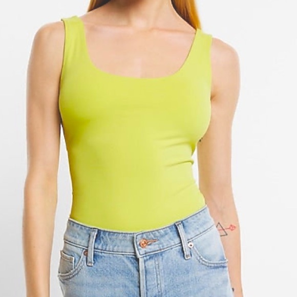 Express Green Fitted bodysuit - Picture 1 of 6